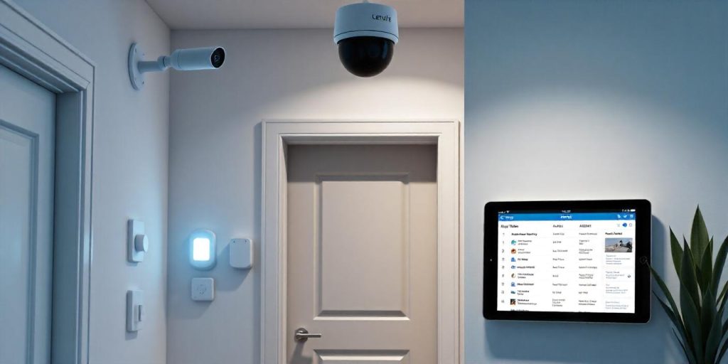 home interior with various IoT devices