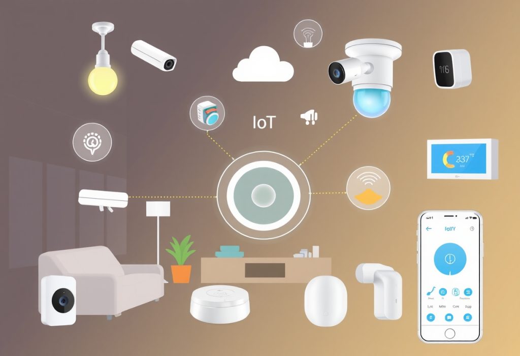 smart home ecosystem with IoT devices